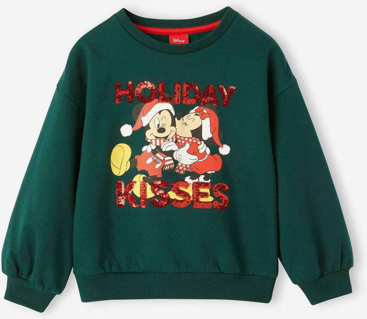 Sudadera Disney Mickey y Minnie® Navidad verde pino