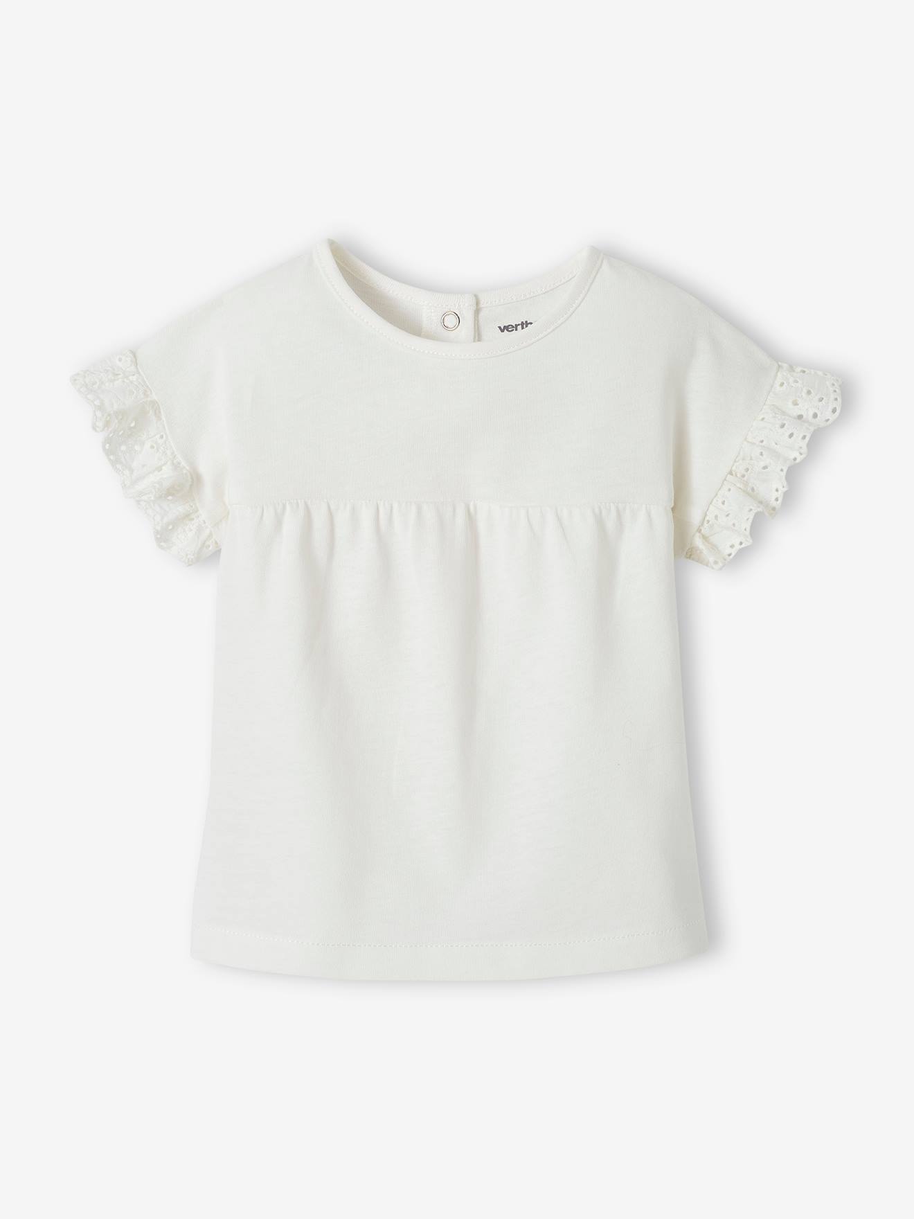 VERTBAUDET Camiseta personalizable de algodón orgánico para bebé crudo