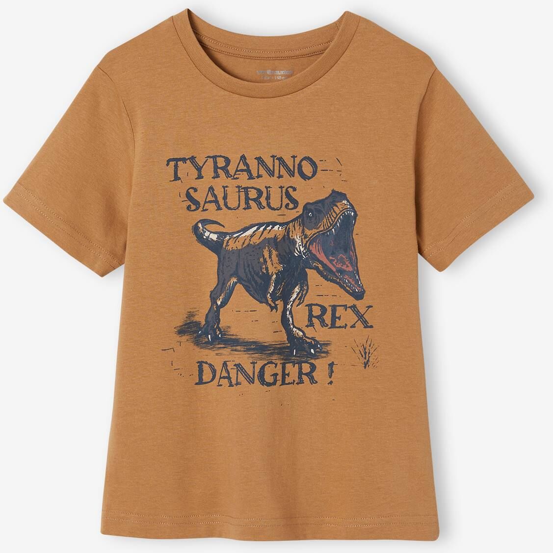 VERTBAUDET Camiseta con motivo dinosaurio, para niño capuchino