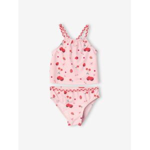 VERTBAUDET Bikini estampado de frutas, para niña rosa claro estampado