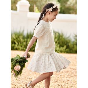 Falda de ceremonia con flores para niña - Crudo Falda de ceremonia con flores para niña - Crudo
