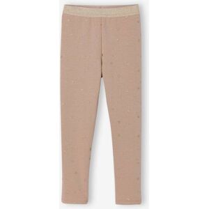 VERTBAUDET Leggings forrados con estampado de estrellas brillantes, para niña moka VERTBAUDET Leggings forrados con estampado de estrellas brillantes, para niña moka