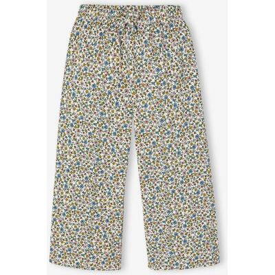 VERTBAUDET Leggings anchos con efecto gofrado para niña blanco estampado VERTBAUDET Leggings anchos con efecto gofrado para niña blanco estampado