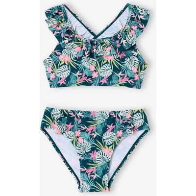 VERTBAUDET Bikini con estampado floral verde estampado VERTBAUDET Bikini con estampado floral verde estampado