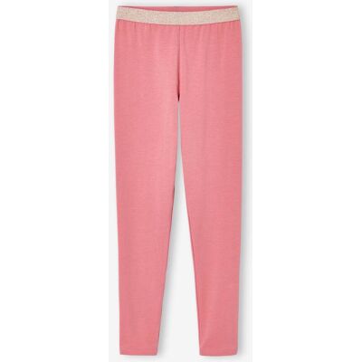 VERTBAUDET Leggings para niña con cintura irisada rosa viejo VERTBAUDET Leggings para niña con cintura irisada rosa viejo