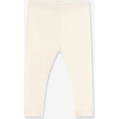 PETIT BATEAU Legging de algodón liso para bebé crudo PETIT BATEAU Legging de algodón liso para bebé crudo