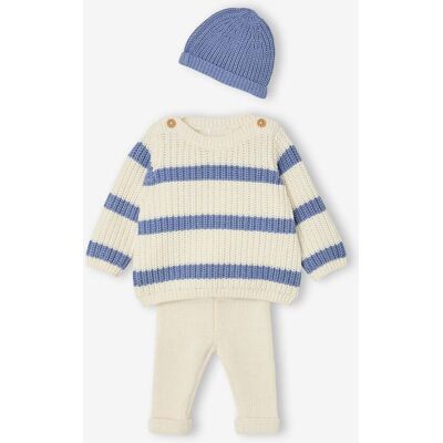 VERTBAUDET Conjunto de 3 piezas para recién nacido niño azul VERTBAUDET Conjunto de 3 piezas para recién nacido niño azul