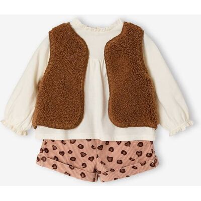 VERTBAUDET Conjunto de 3 piezas para bebé niña rosado VERTBAUDET Conjunto de 3 piezas para bebé niña rosado