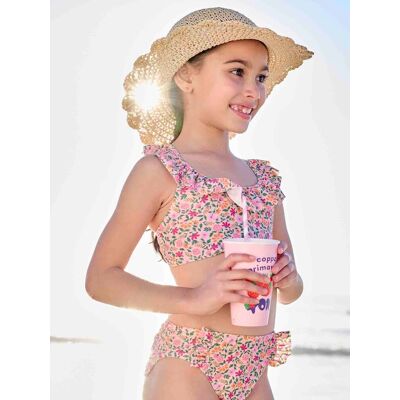 VERTBAUDET Bikini con estampado floral rosa rosa pálido VERTBAUDET Bikini con estampado floral rosa rosa pálido