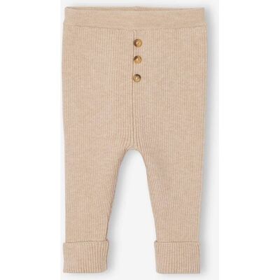 VERTBAUDET Leggings evolutivos de punto tricot para bebé beige jaspeado VERTBAUDET Leggings evolutivos de punto tricot para bebé beige jaspeado