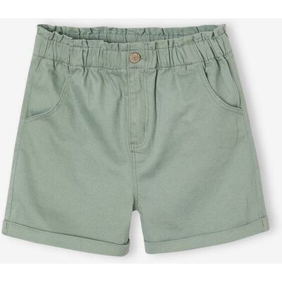 VERTBAUDET Short de color Basics cómodo para niña verde sauce VERTBAUDET Short de color Basics cómodo para niña verde sauce