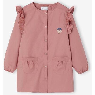 VERTBAUDET Bata escolar personalizable MARGOT lisa para niña rosado VERTBAUDET Bata escolar personalizable MARGOT lisa para niña rosado