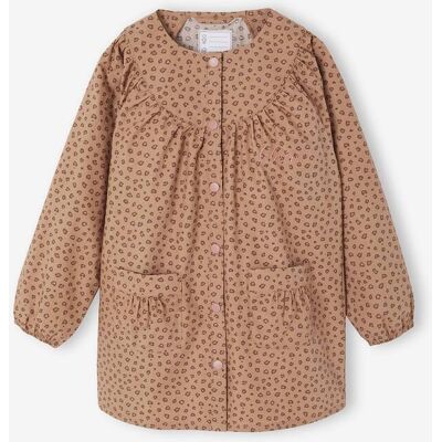 VERTBAUDET Bata personalizable estampada con leopardo para niña beige VERTBAUDET Bata personalizable estampada con leopardo para niña beige