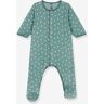 Pijama de terciopelo para bebé «Estrellas» - PETIT BATEAU verde estampado