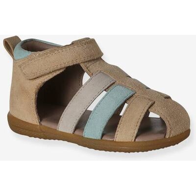 VERTBAUDET Sandalias piel bebé niño primeros pasos lote beige VERTBAUDET Sandalias piel bebé niño primeros pasos lote beige