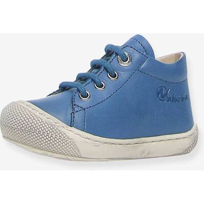 Botines para bebé niño Cocoon Nappa Spazz.Sole NATURINO® Primeros Pasos azul claro liso Botines para bebé niño Cocoon Nappa Spazz.Sole NATURINO® Primeros Pasos azul claro liso