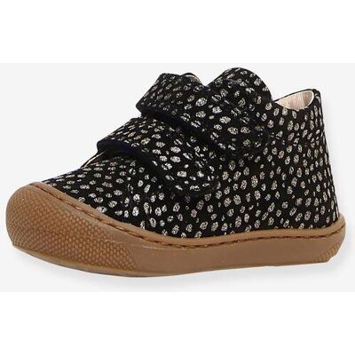 Calzado primeros pasos NATURINO® de ante con estampado estilo poni negro Calzado primeros pasos NATURINO® de ante con estampado estilo poni negro