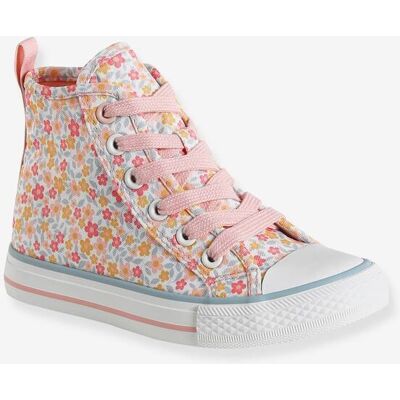 VERTBAUDET Zapatillas Altas Infantiles con Flores - Calzado Casual VERTBAUDET Zapatillas Altas Infantiles con Flores - Calzado Casual
