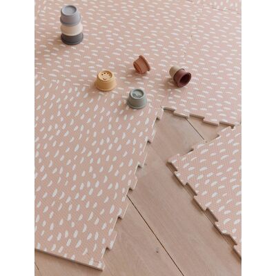 VERTBAUDET Alfombra grande 9 baldosas de espuma rosa VERTBAUDET Alfombra grande 9 baldosas de espuma rosa