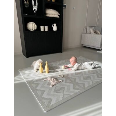 Alfombra de juegos puzzle Kilim EEVEVE verde Alfombra de juegos puzzle Kilim EEVEVE verde