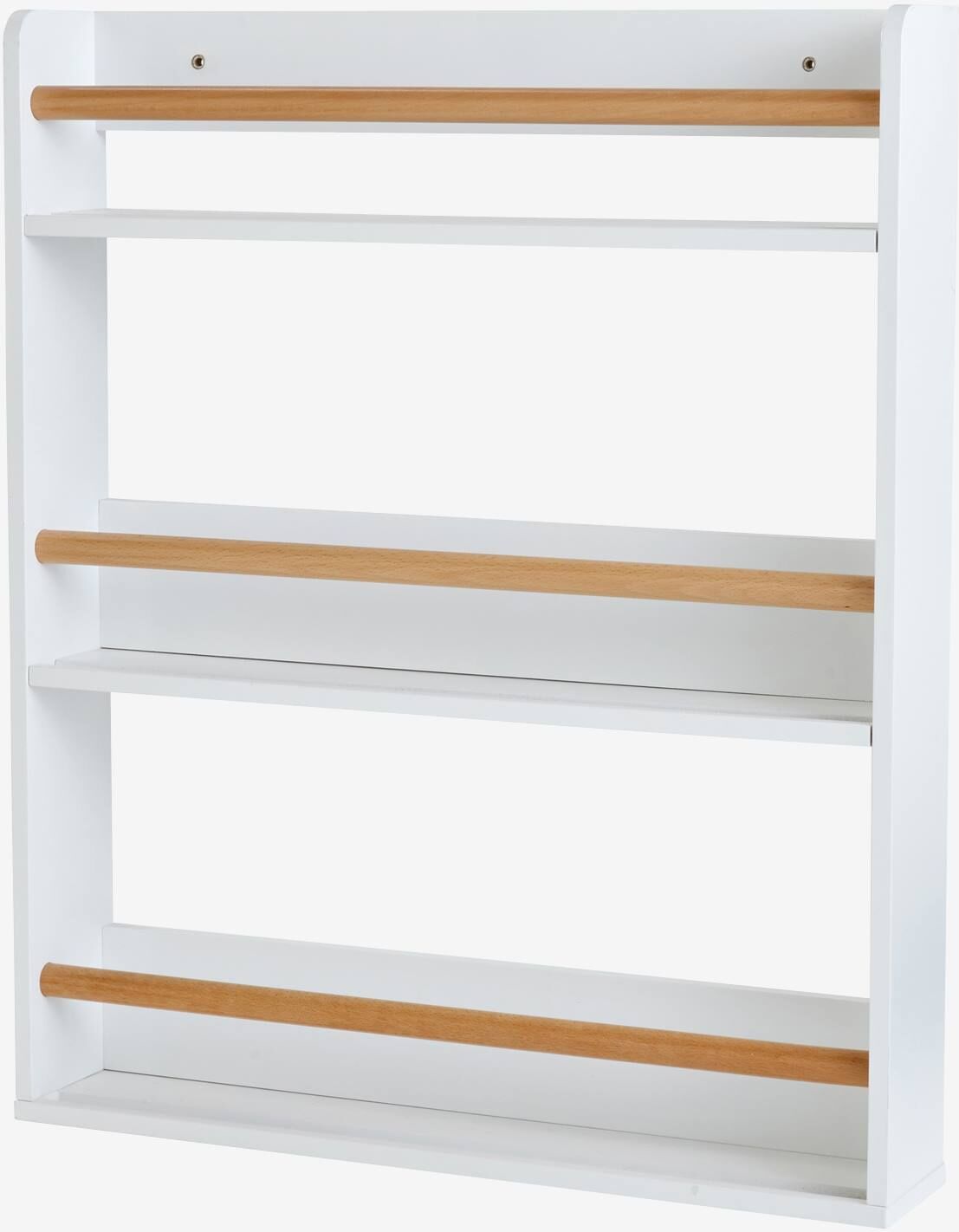 VERTBAUDET Estantería para libros de 3 niveles blanco / madera