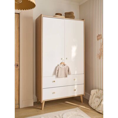VERTBAUDET Armario de 2 puertas Moonlight blanco VERTBAUDET Armario de 2 puertas Moonlight blanco