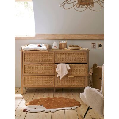 VERTBAUDET Cómoda doble de rejilla con 6 cajones, profundidad 42cm madera VERTBAUDET Cómoda doble de rejilla con 6 cajones, profundidad 42cm madera