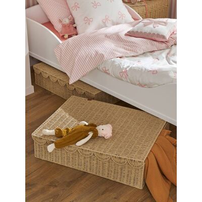 VERTBAUDET Cesta de almacenamiento bajo la cama FESTON, para niños beige VERTBAUDET Cesta de almacenamiento bajo la cama FESTON, para niños beige