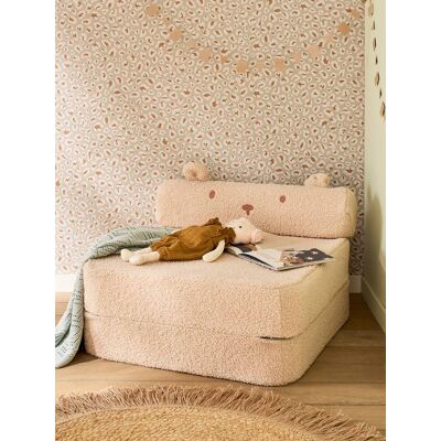 VERTBAUDET Sillón de sherpa osito para niños camello VERTBAUDET Sillón de sherpa osito para niños camello