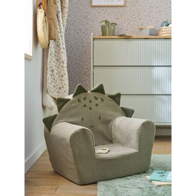 VERTBAUDET Sillón de espuma dinosaurio - personalizable verde VERTBAUDET Sillón de espuma dinosaurio - personalizable verde
