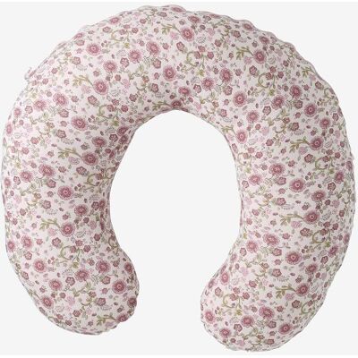 VERTBAUDET Funda para cojín de lactancia rosa estampado VERTBAUDET Funda para cojín de lactancia rosa estampado
