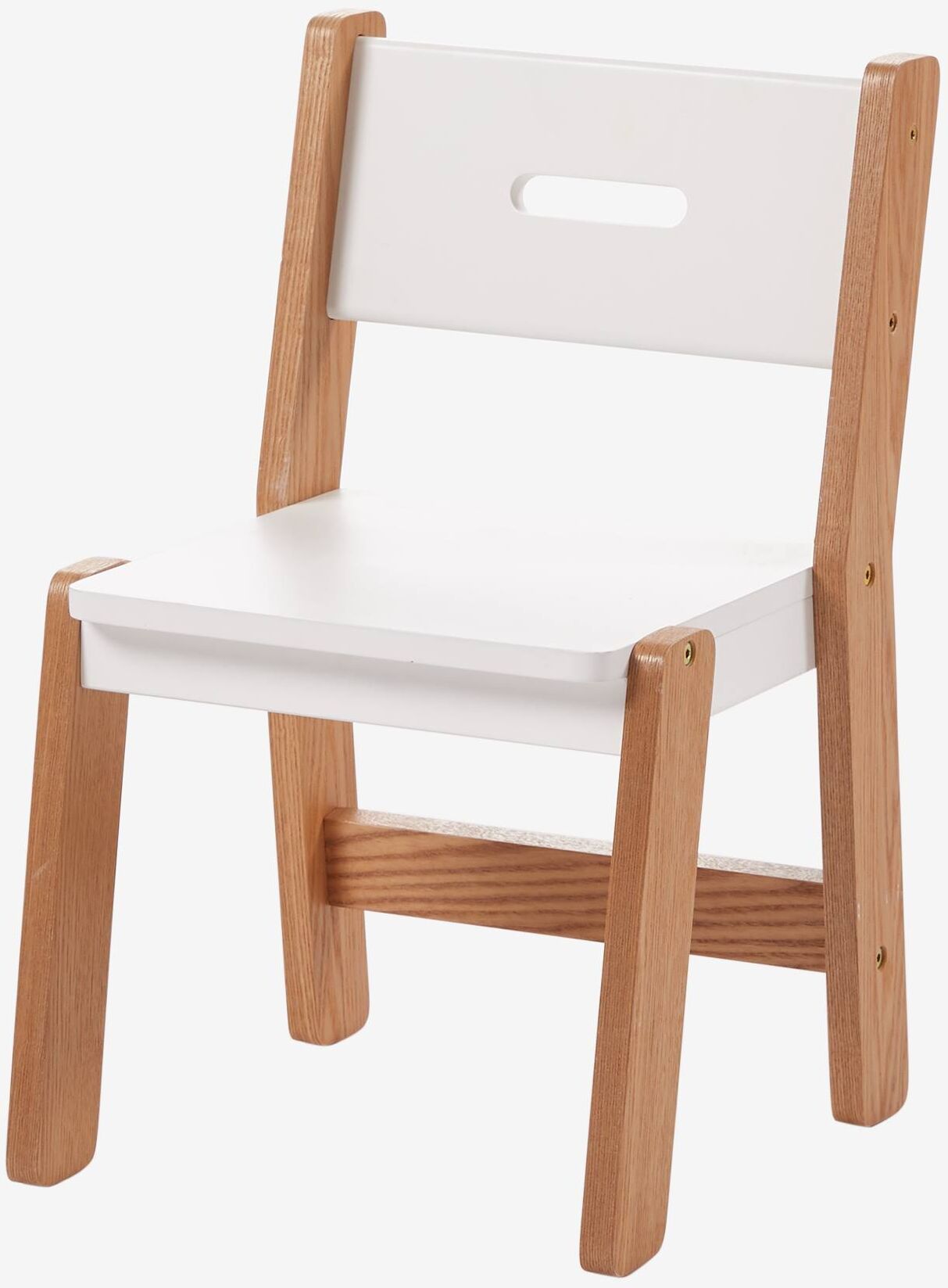 VERTBAUDET Silla escuela infantil, asiento de 30 cm LÍNEA ARCHITEKT blanco claro bicolor/multicolo