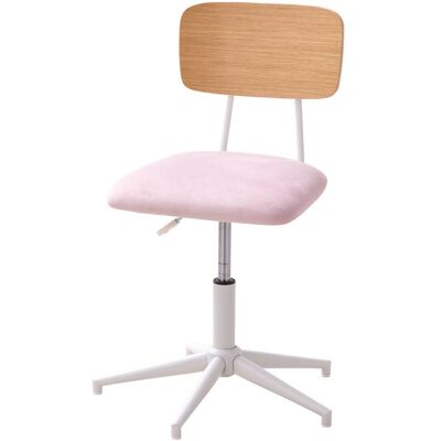 VERTBAUDET Silla de escritorio de metal y madera - Línea School rosa VERTBAUDET Silla de escritorio de metal y madera - Línea School rosa