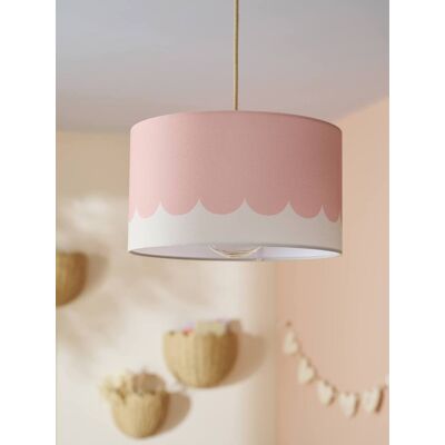 VERTBAUDET Pantalla para lámpara colgante Festons, para niños rosa rosa pálido VERTBAUDET Pantalla para lámpara colgante Festons, para niños rosa rosa pálido