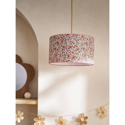 VERTBAUDET Pantalla para lámpara colgante Retro Flower canela VERTBAUDET Pantalla para lámpara colgante Retro Flower canela