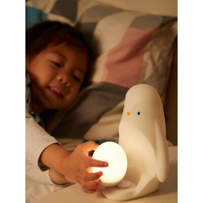 Luz Nocturna 2 en 1 para Bebé Pinguino Portátil Regulable y Recargable Luz Nocturna 2 en 1 para Bebé Pinguino Portátil Regulable y Recargable