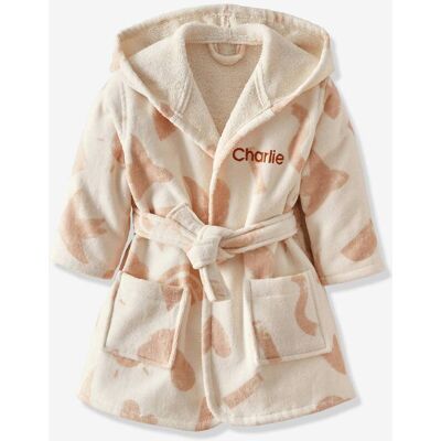 Vertbaudet Bata de baño de algodón orgánico para bebé - Beige - 12M Vertbaudet Bata de baño de algodón orgánico para bebé - Beige - 12M