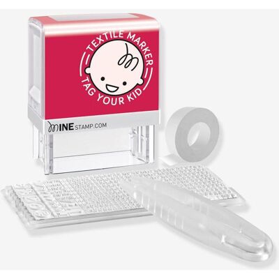 Sello para marcar libros y prendas Mine Stamp blanco claro liso Sello para marcar libros y prendas Mine Stamp blanco claro liso