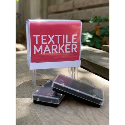 Lote de 2 recambios de tinta para sello textil y papel MINE STAMPS blanco claro liso Lote de 2 recambios de tinta para sello textil y papel MINE STAMPS blanco claro liso