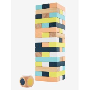 Torre infernal de madera multicolor