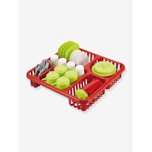 Escurridor de platos cuadrado con accesorios - 30 cm - 100% Chef - ECOIFFIER rojo