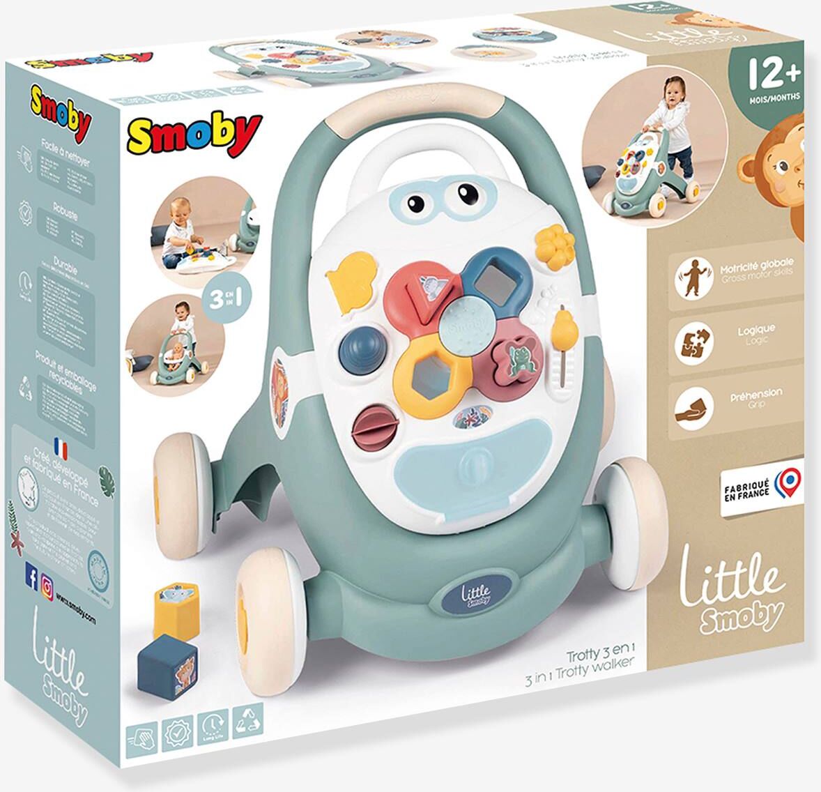 Little Smoby Trotty 3 en 1 - SMOBY verde