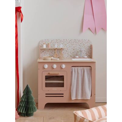 VERTBAUDET Cocina de madera con accesorios de madera FSC® certificada rosa VERTBAUDET Cocina de madera con accesorios de madera FSC® certificada rosa