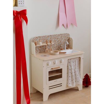 VERTBAUDET Cocina de madera con accesorios de madera FSC® certificada crudo VERTBAUDET Cocina de madera con accesorios de madera FSC® certificada crudo
