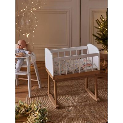 VERTBAUDET Cuna de madera FSC® para bebés blanco VERTBAUDET Cuna de madera FSC® para bebés blanco