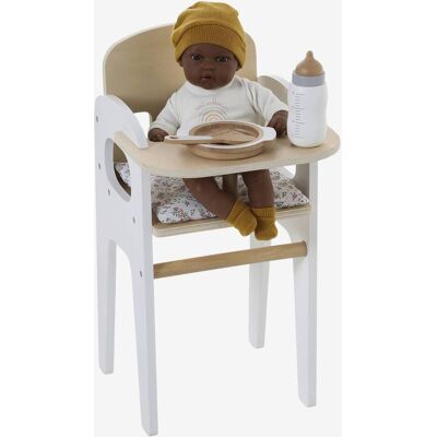 VERTBAUDET Trona para muñeco de madera FSC® blanco VERTBAUDET Trona para muñeco de madera FSC® blanco