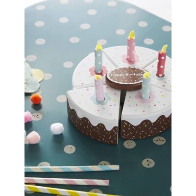 VERTBAUDET Set tarta de cumpleaños de madera FSC® multicolor VERTBAUDET Set tarta de cumpleaños de madera FSC® multicolor