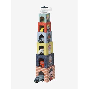 VERTBAUDET Torre de cubos Cochecitos multicolor