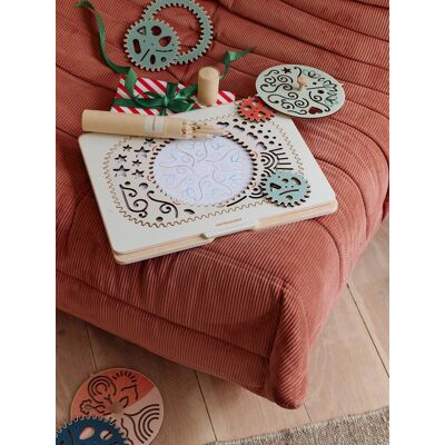 VERTBAUDET Set creativo de espirales y mandalas de madera FSC® madera VERTBAUDET Set creativo de espirales y mandalas de madera FSC® madera