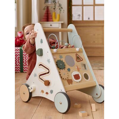 VERTBAUDET Carrito de paseo con frenos GREEN FOREST de madera FSC® madera VERTBAUDET Carrito de paseo con frenos GREEN FOREST de madera FSC® madera